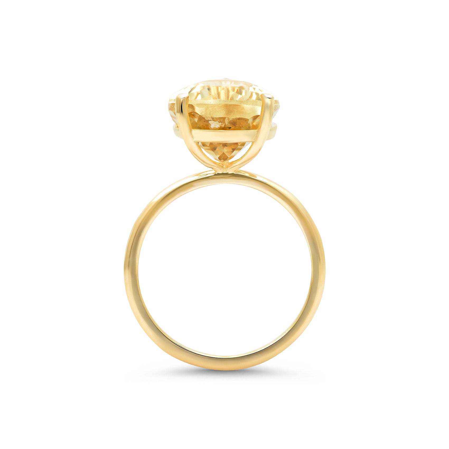 5.29 ct Pear Shape Golden Beryl Ring / Luxury Ring / Luxury Jewelry / Yellow Diamond Looking Ring /Natural Yellow Stone Ring