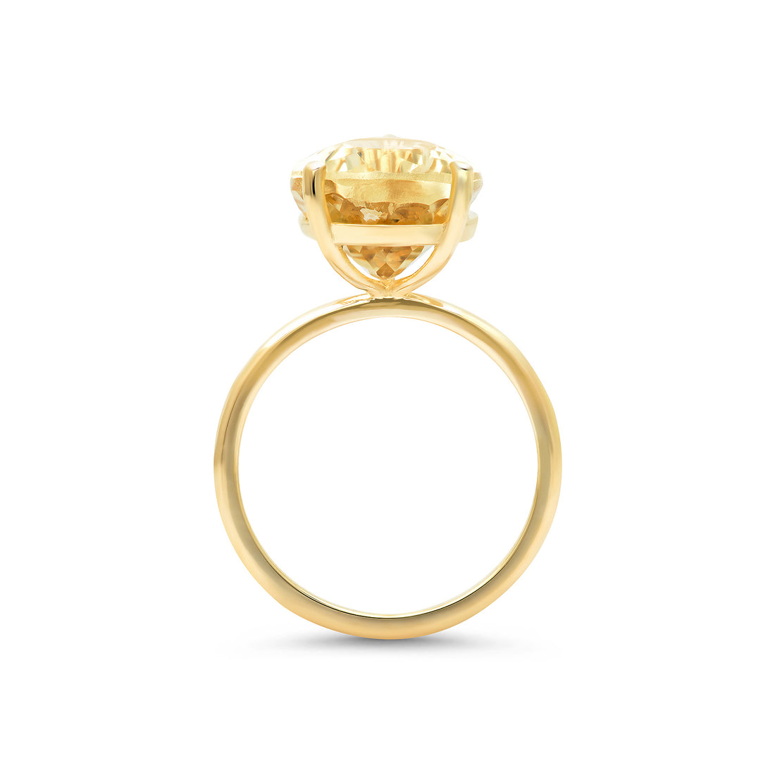 5.29 ct Pear Shape Golden Beryl Ring / Luxury Ring / Luxury Jewelry / Yellow Diamond Looking Ring /Natural Yellow Stone Ring