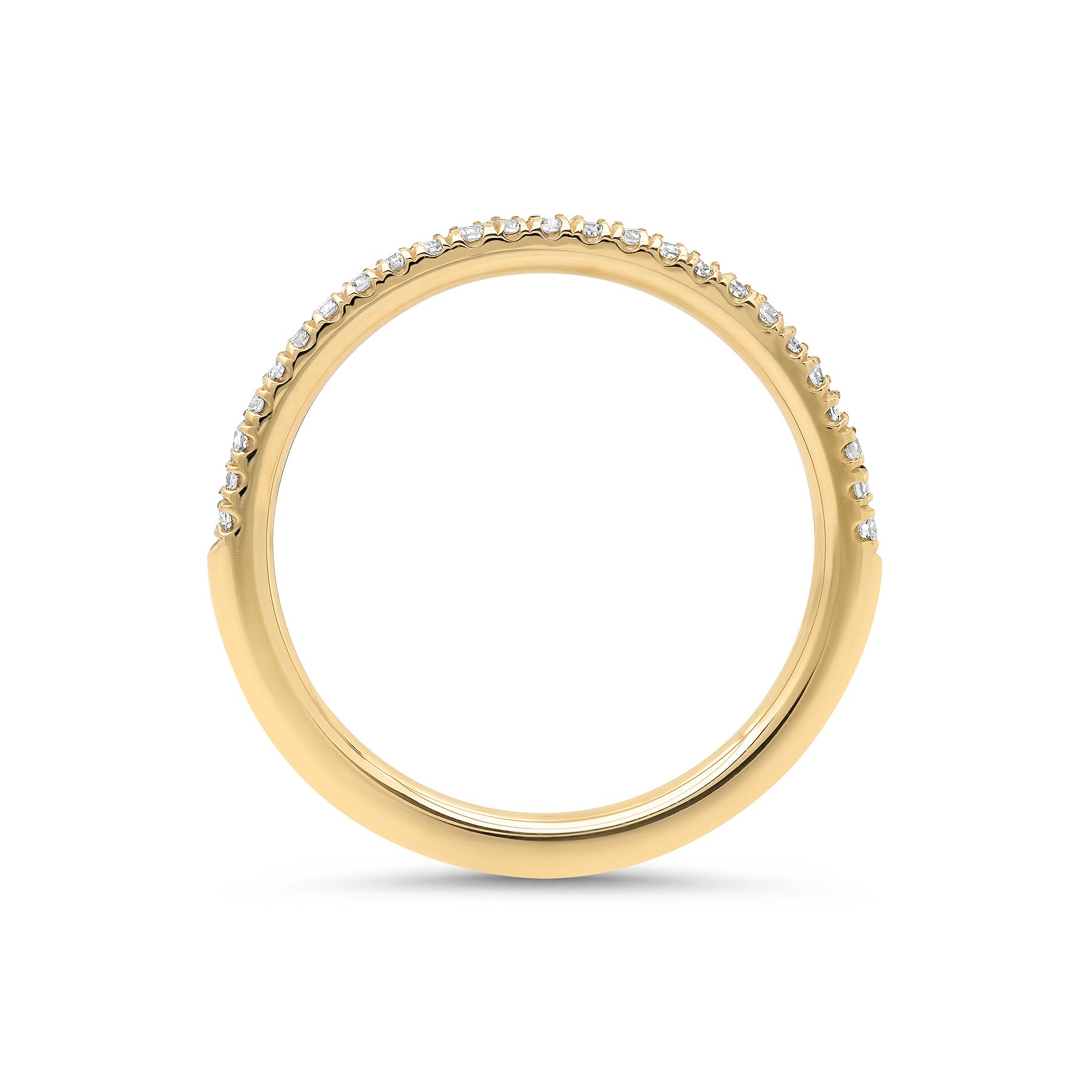 Diamond Band in 14k Gold | Simple Matching Wedding Ring