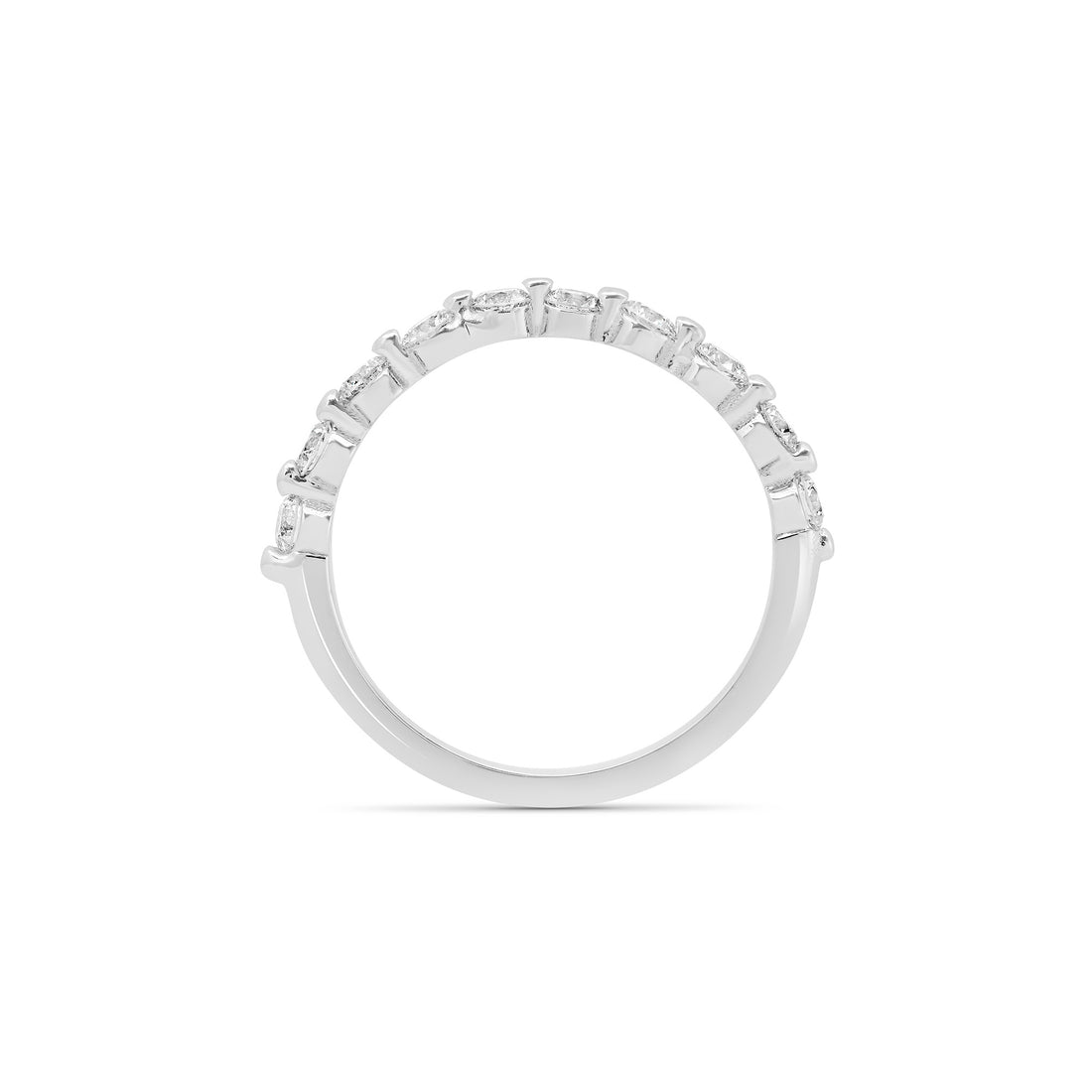 Christine K Jewelry Single Prong Diamond Band