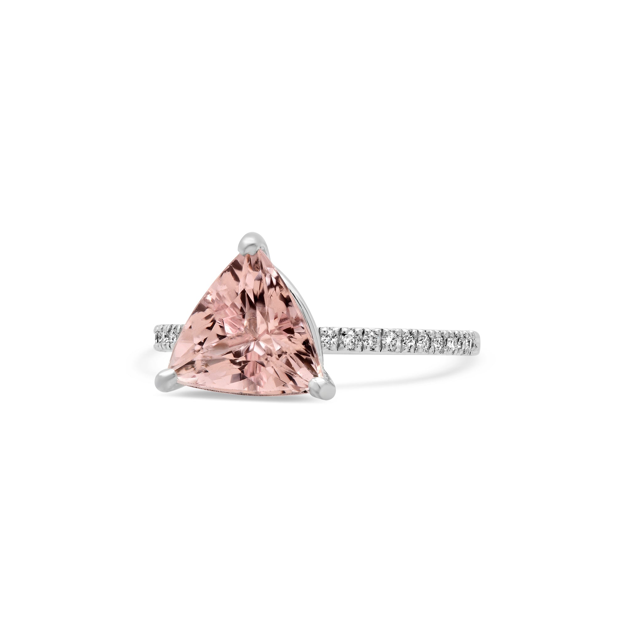 1.86 carat pink morganite engagement ring