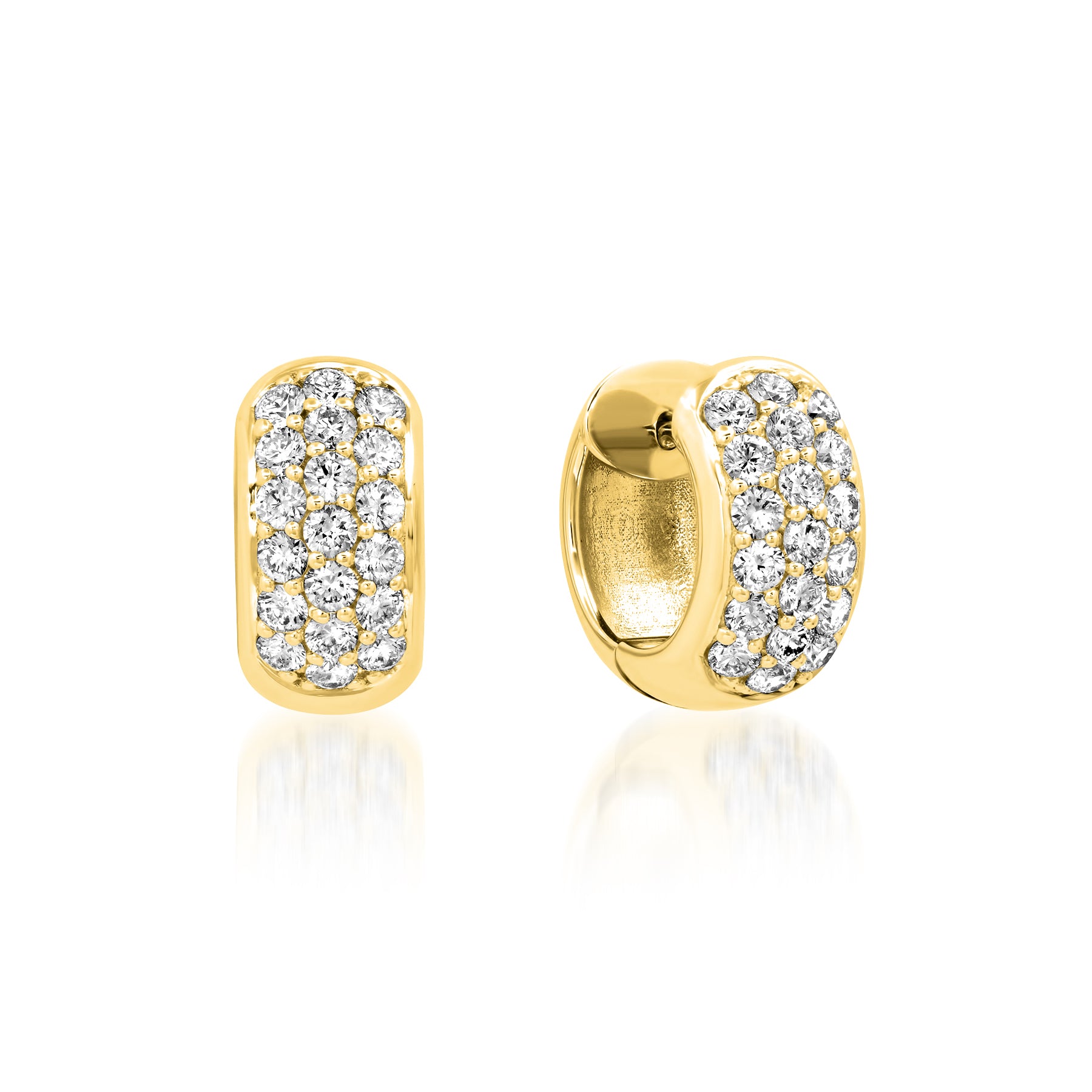 Diamond Hoops & Huggies – Classic 14K Gold Earrings