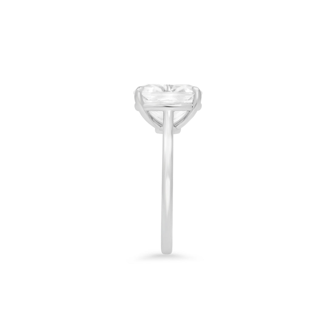 3 ct. Cushion Cut Moissanite Ring (Three Gold Colors) / Solitaire Ring / 18-karat Gold