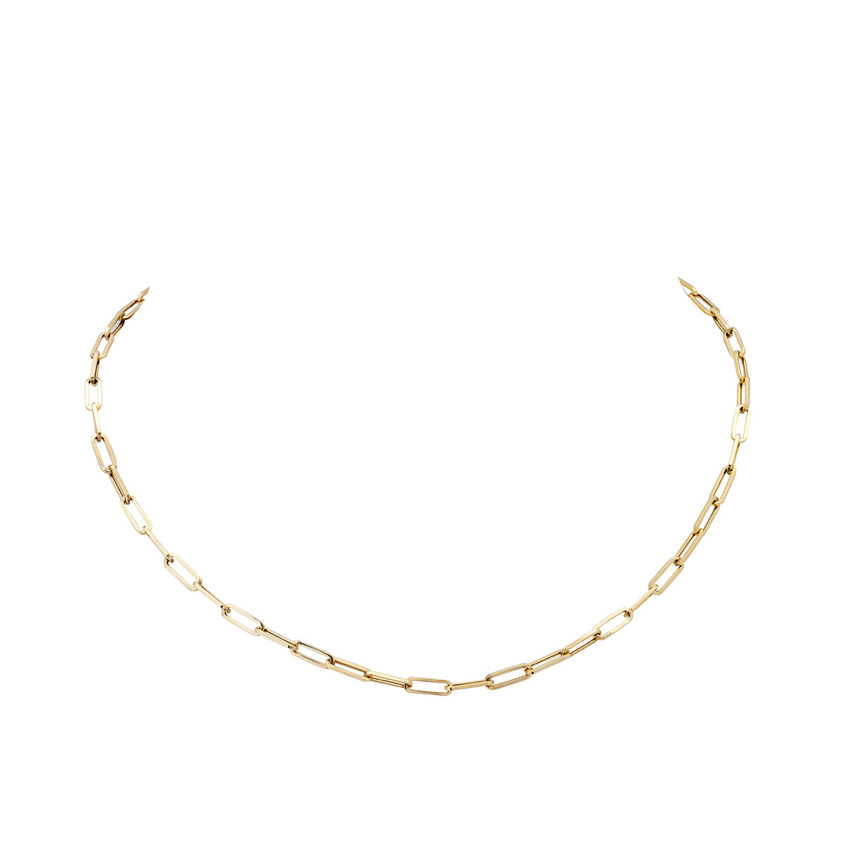 Paper Clip Gold Chain