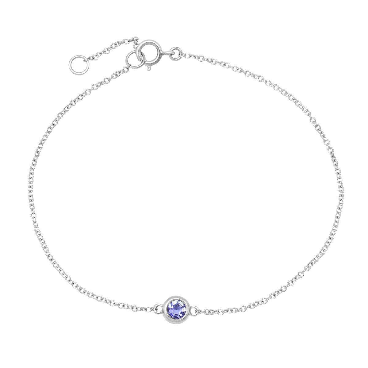 Handmade December birthstone bracelet by Christine K Jewelry