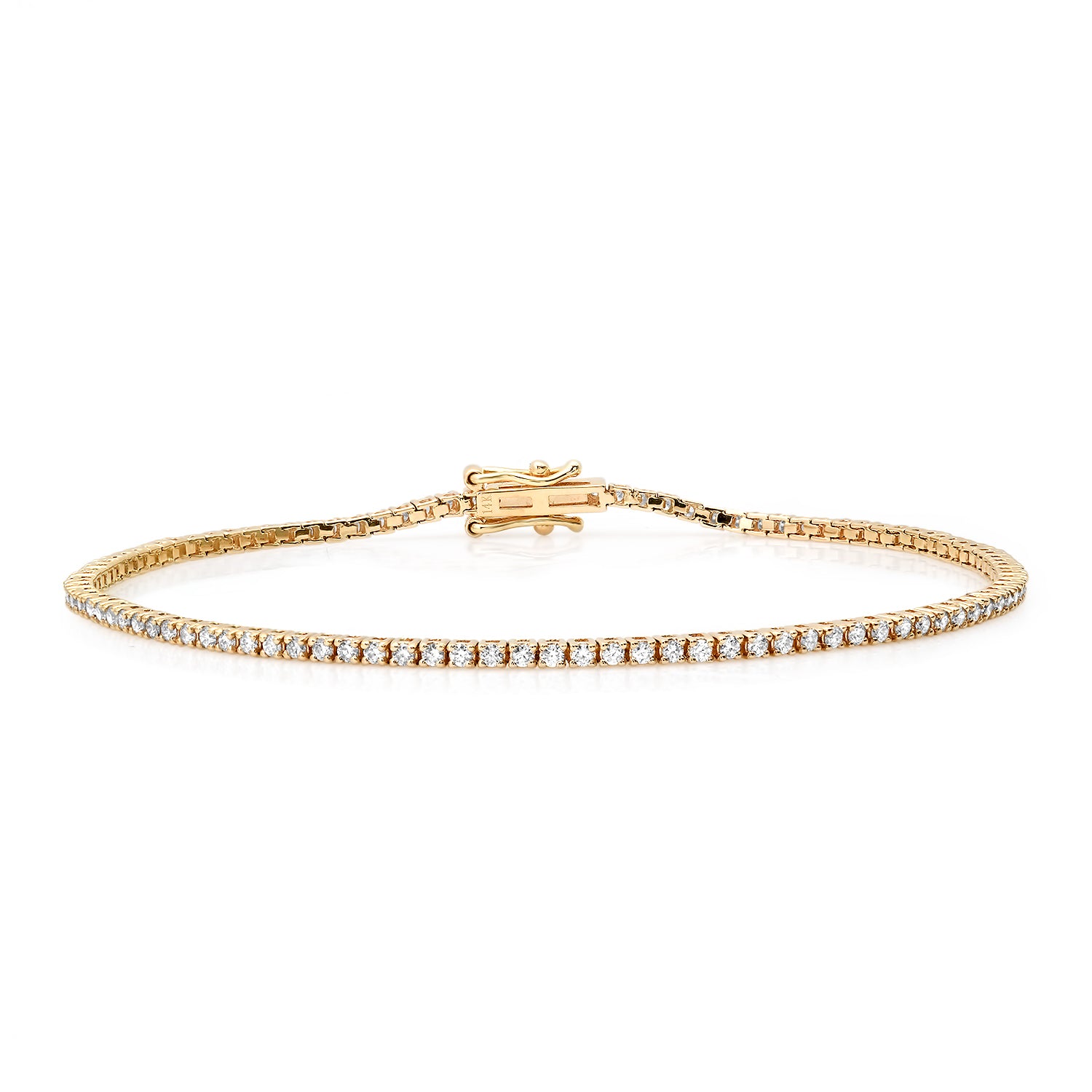 Natural Diamond Tennis Bracelet TCW 1 ct. / Luxury Bracelet / Gift for Her