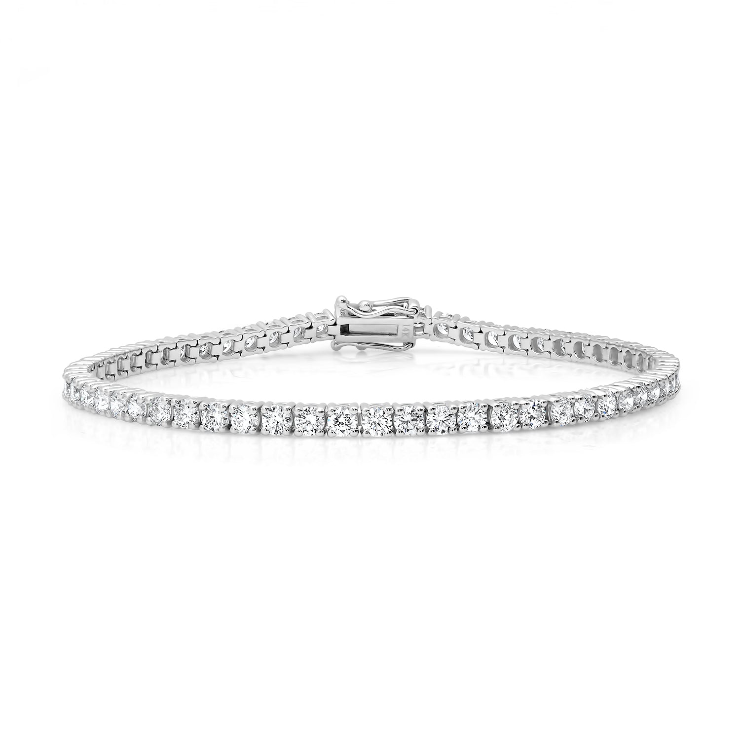 Natural Diamond Tennis Bracelet TCW 4.65 ct. / Luxury Bracelet / Gift for Her