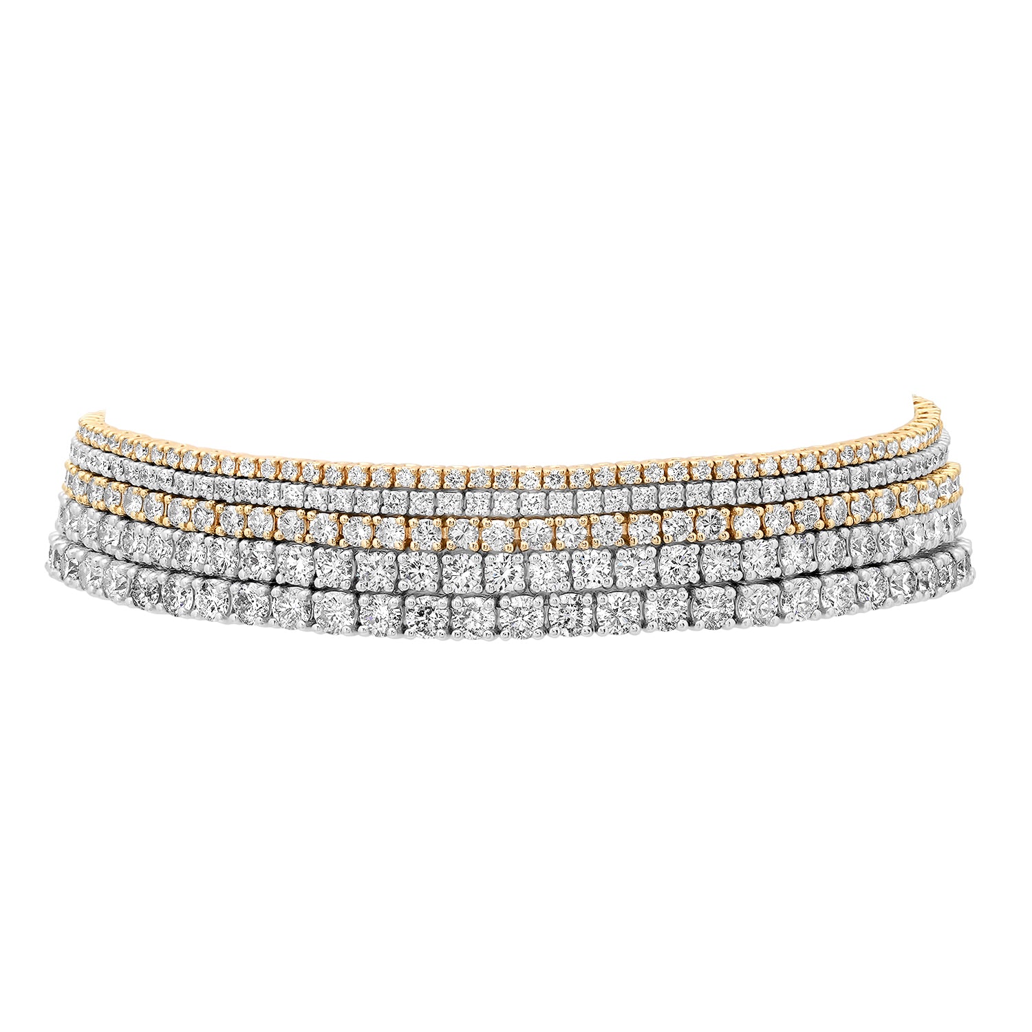 Round brilliant diamond tennis bracelet gift for her