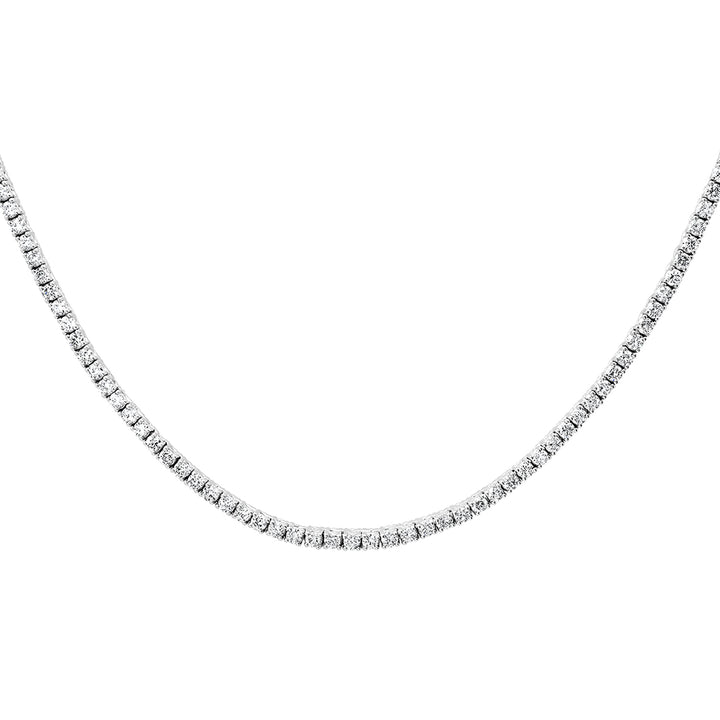 4 ct. Natural Diamond Tennis Necklace. (17 inches)