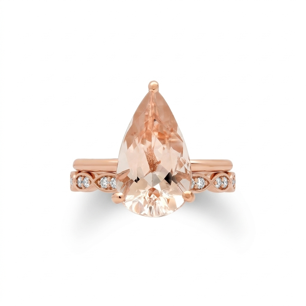 Scallop Diamond Eternity Band – Full 14K Gold Ring