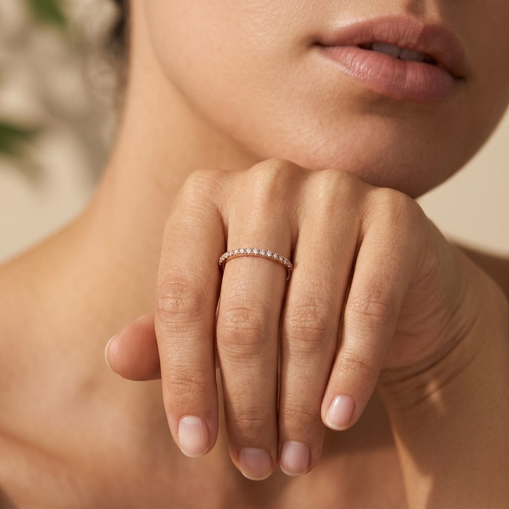 Dainty Diamond Wedding Band