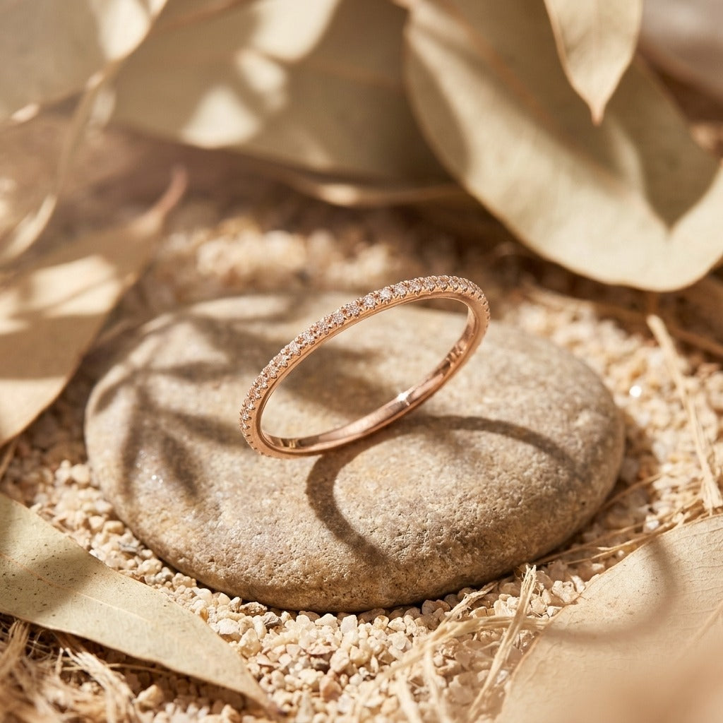 Dainty Diamond Wedding Band
