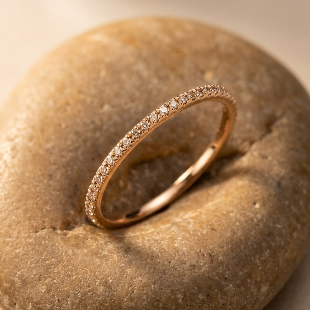 Dainty Diamond Wedding Band