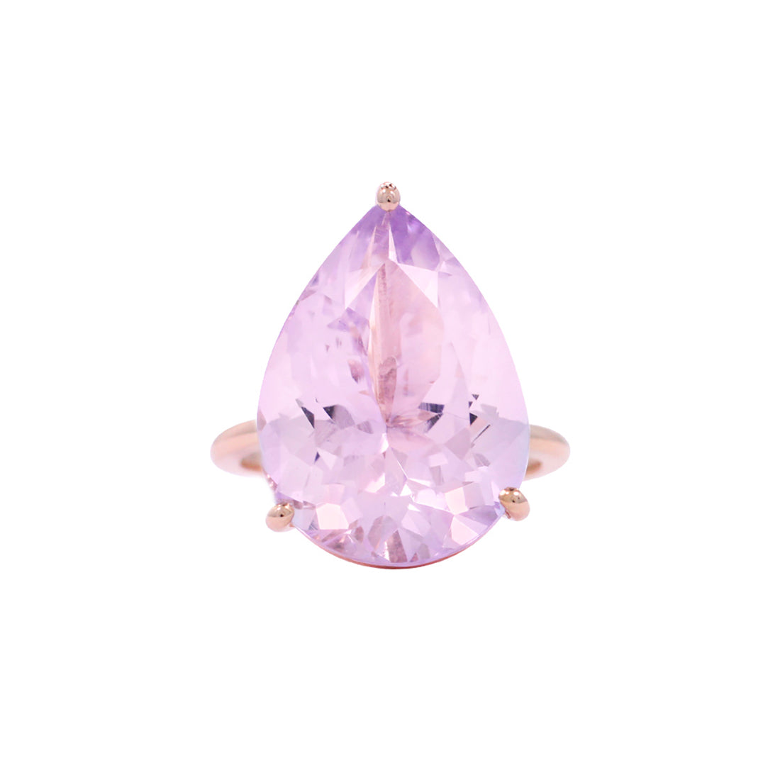 6 ct. Lavender Amethyst Ring with 14K Gold Setting / February BirthStone / Three Gold Color Available