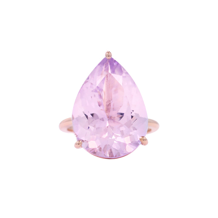 6 ct. Lavender Amethyst Ring with 14K Gold Setting / February BirthStone / Three Gold Color Available