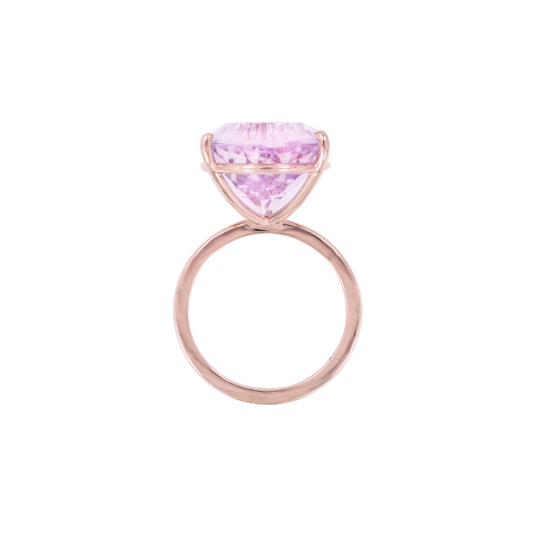 6 ct. Lavender Amethyst Ring with 14K Gold Setting / February BirthStone / Three Gold Color Available