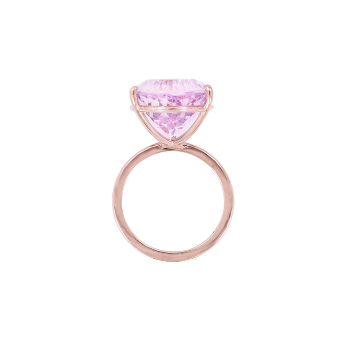 6 ct. Lavender Amethyst Ring with 14K Gold Setting / February BirthStone / Three Gold Color Available